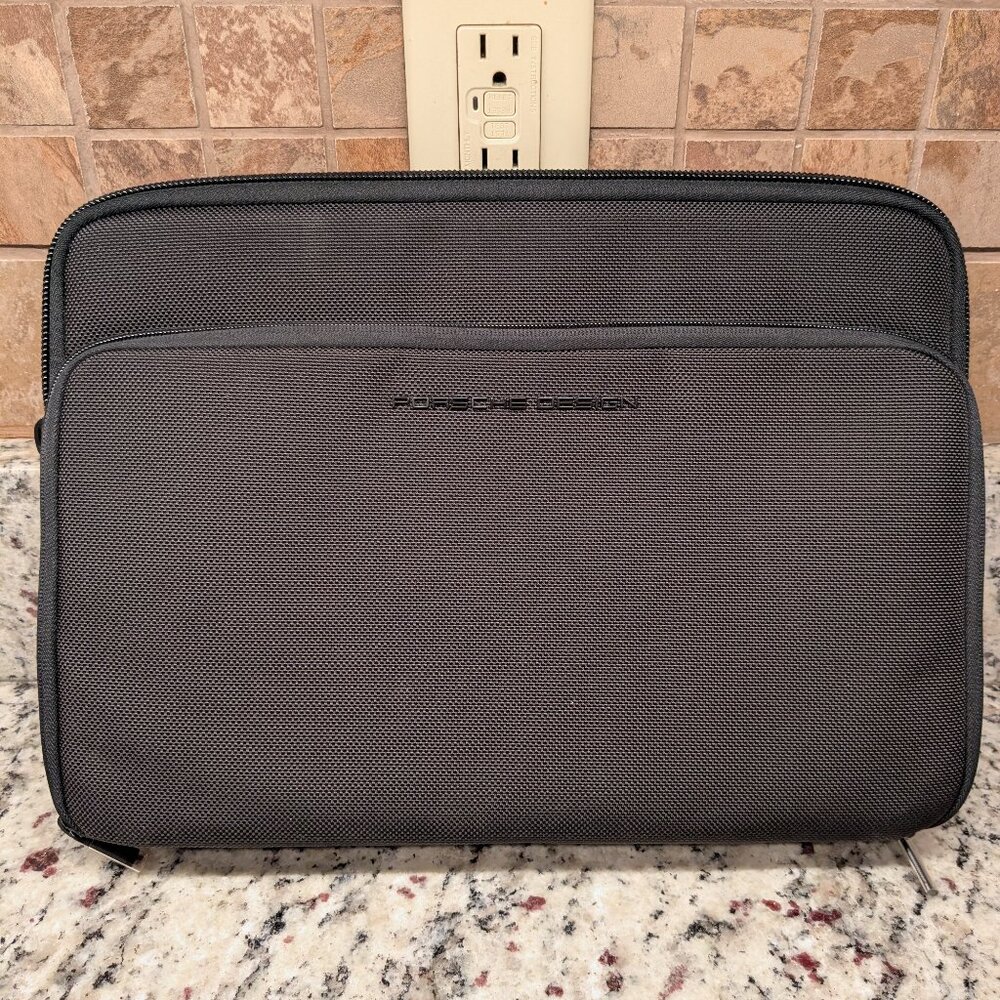 New Porsche Design Black Nylon Laptop Case
